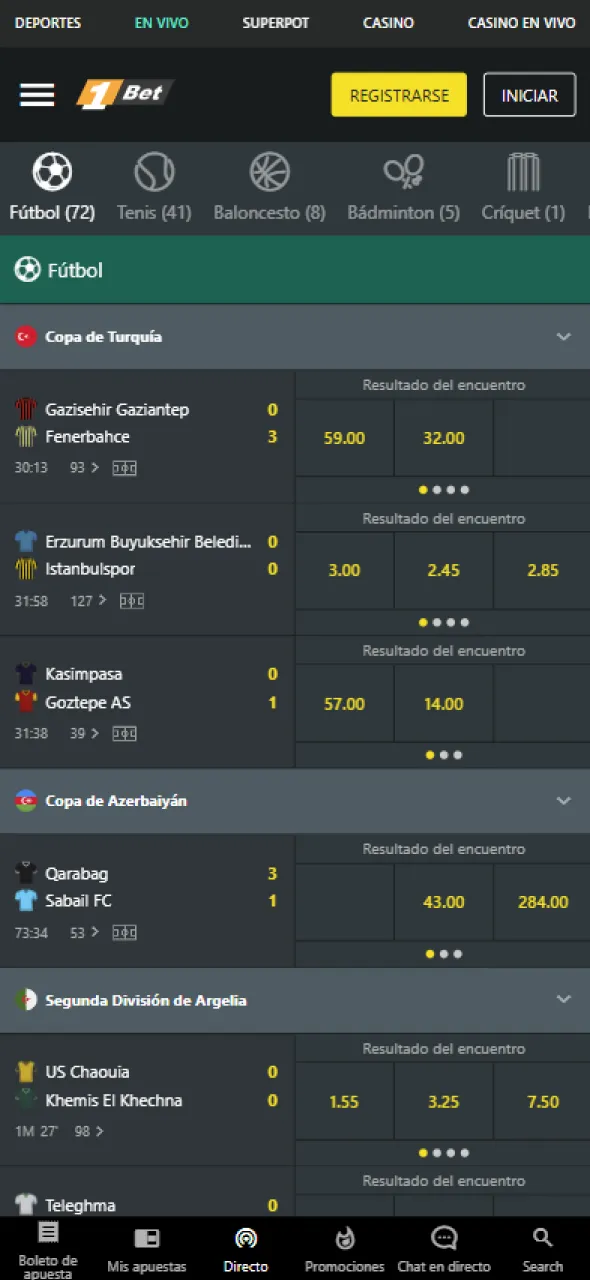 1bet ofrece múltiples opciones de apuestas deportivas para jugadores en Chile.