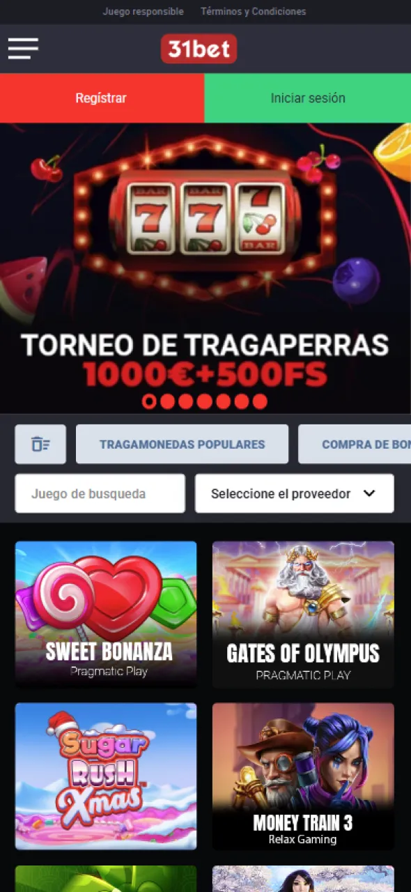 31bet permite disfrutar de un extenso catálogo de juegos de casino.