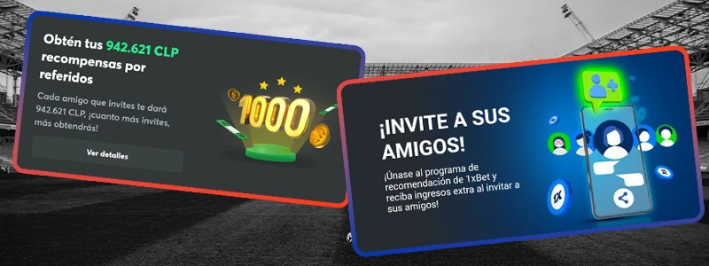 Invita a tus amigos al sitio de apuestas y recibe un bono por recomendación.