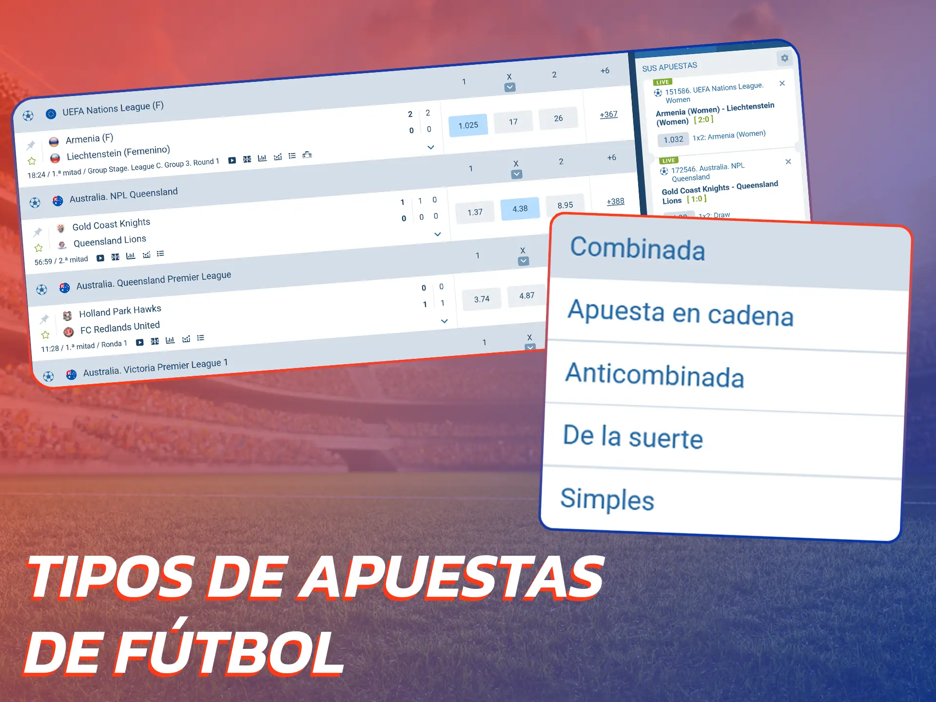 Estos son los mejores tipos de apuestas de fútbol que puedes aplicar.