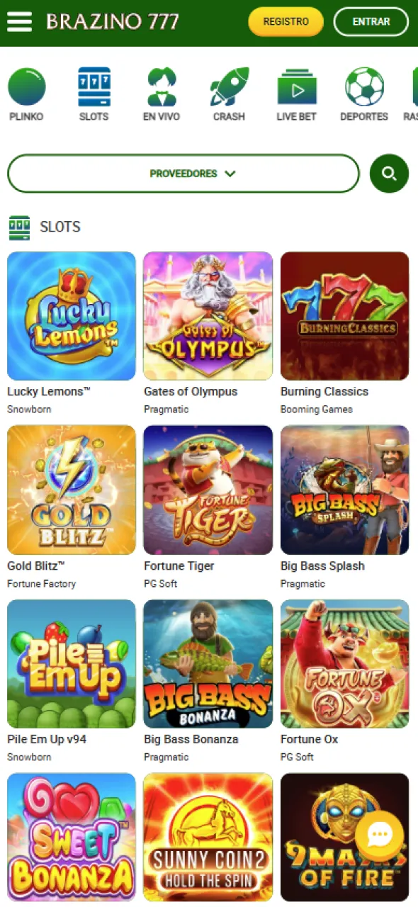 Disfruta de una amplia variedad de juegos de casino Con Brazino777.