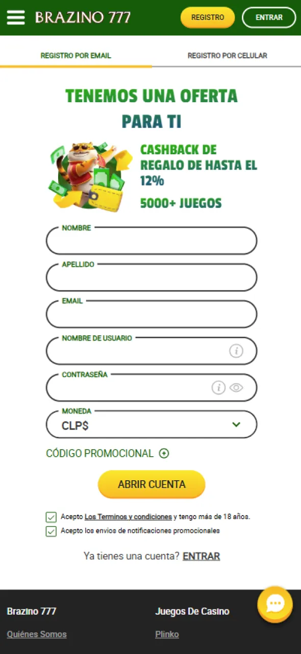 Brazino777 ofrece una experiencia de registro sin esfuerzo para apostadores.