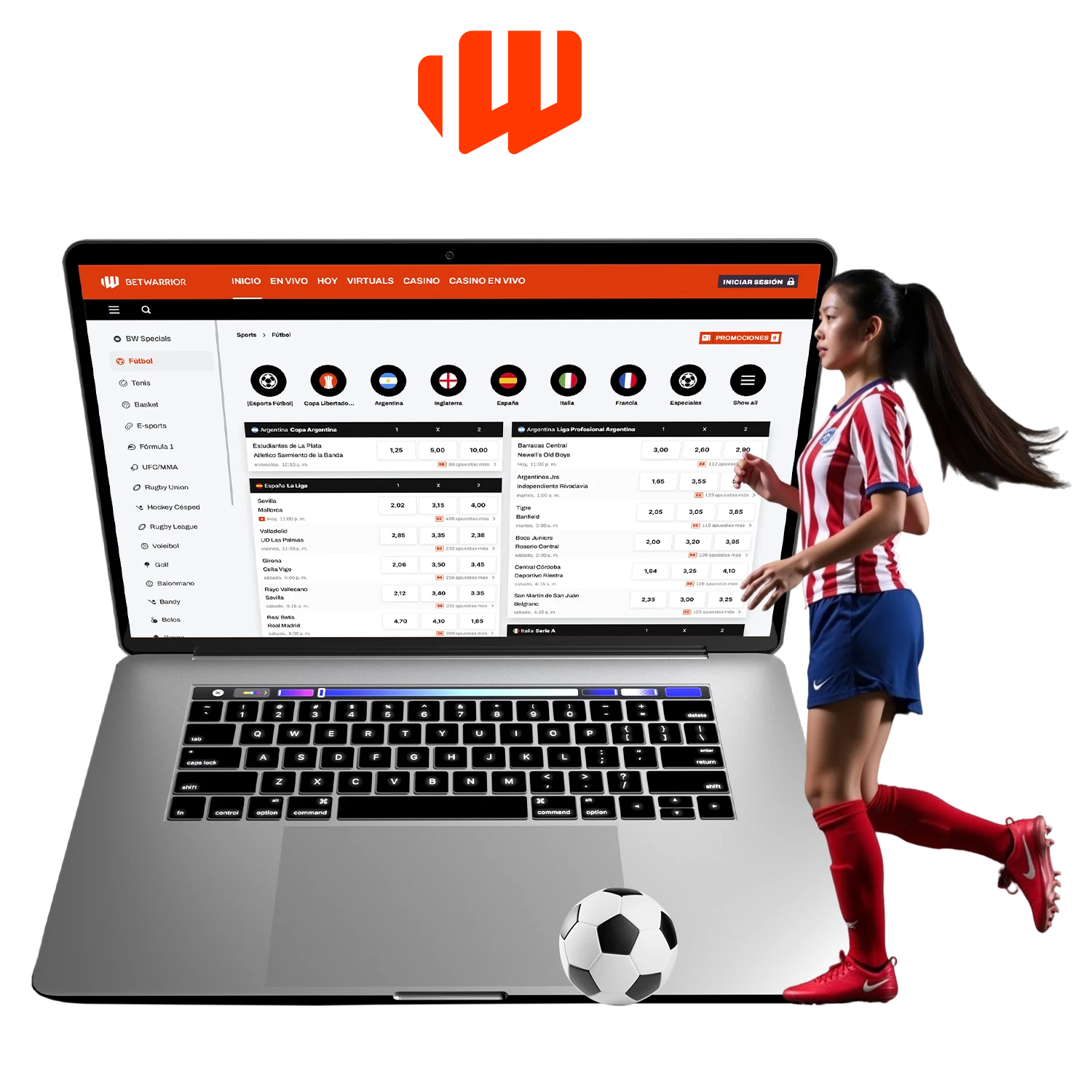 BetWarrior es popular para apuestas deportivas y juegos de casino.