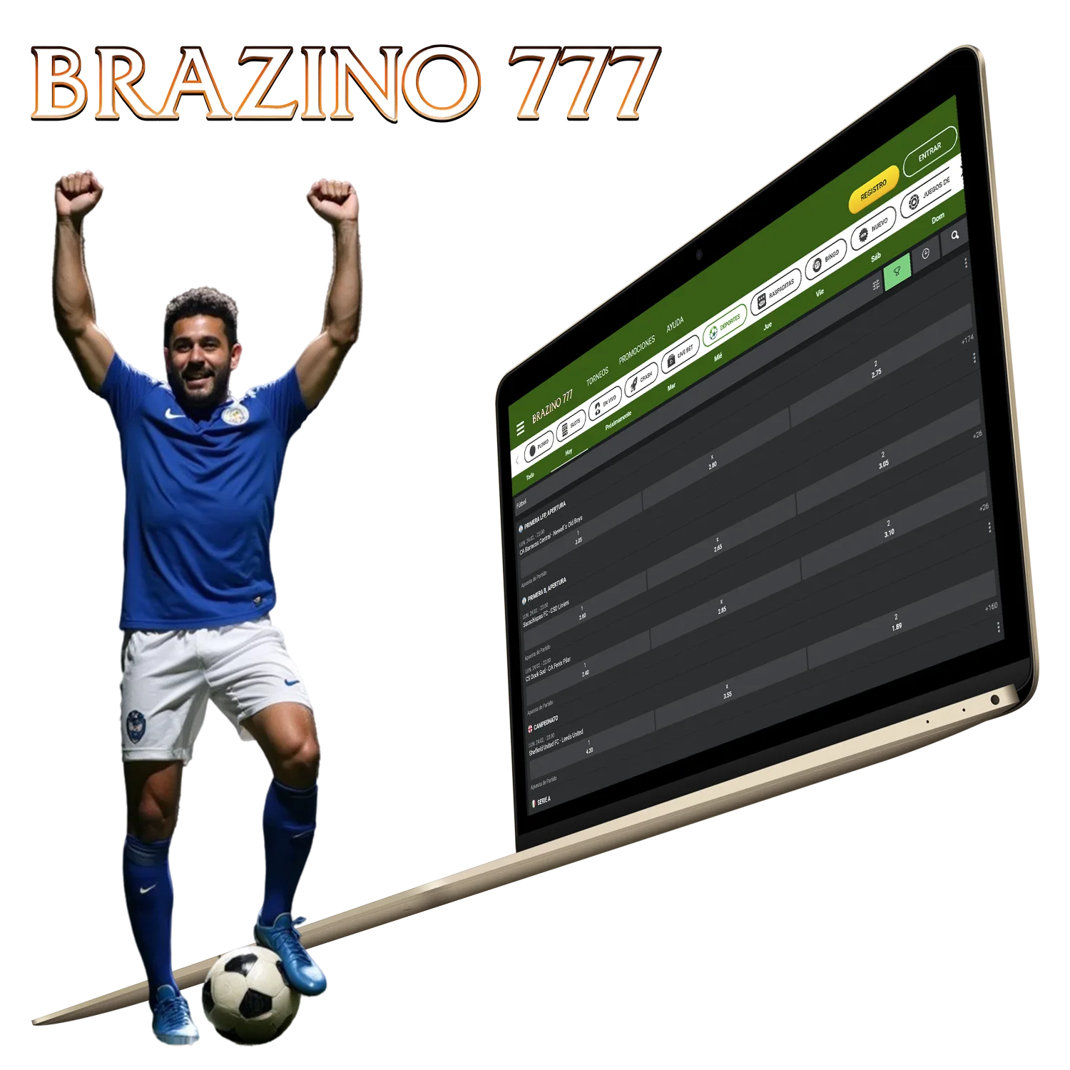 Brazino777 es conocido por su amplia variedad de opciones de apuestas en fútbol.