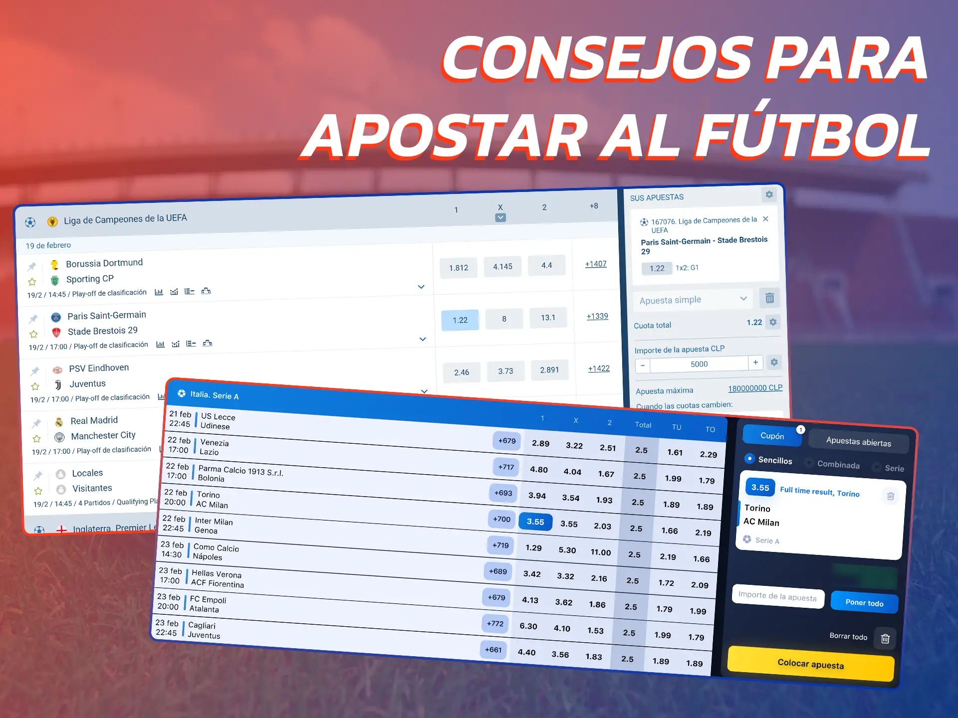 Estos consejos te ayudarán a realizar apuestas de fútbol rentables.