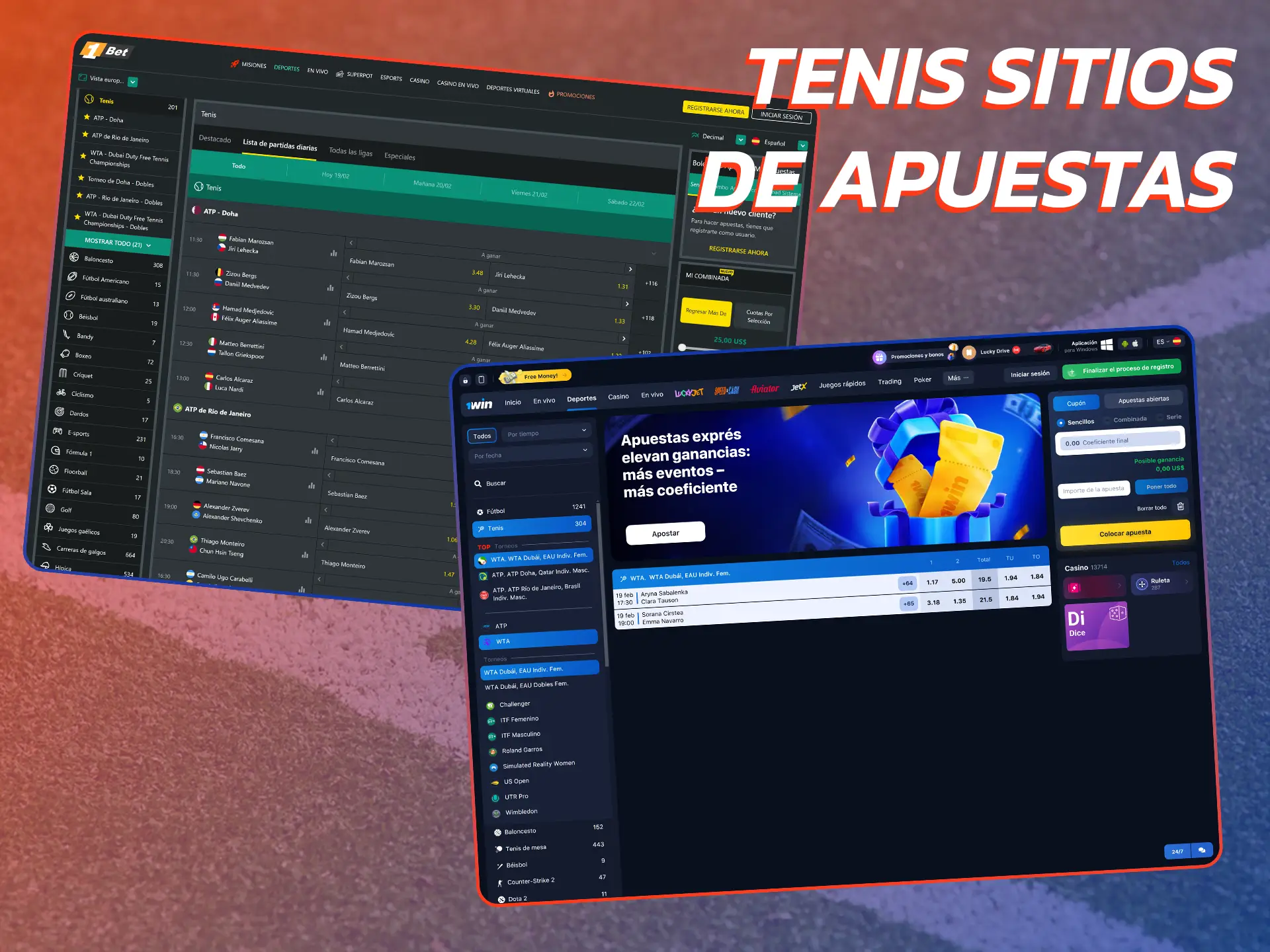 Los mejores sitios de apuestas de tenis en Chile.