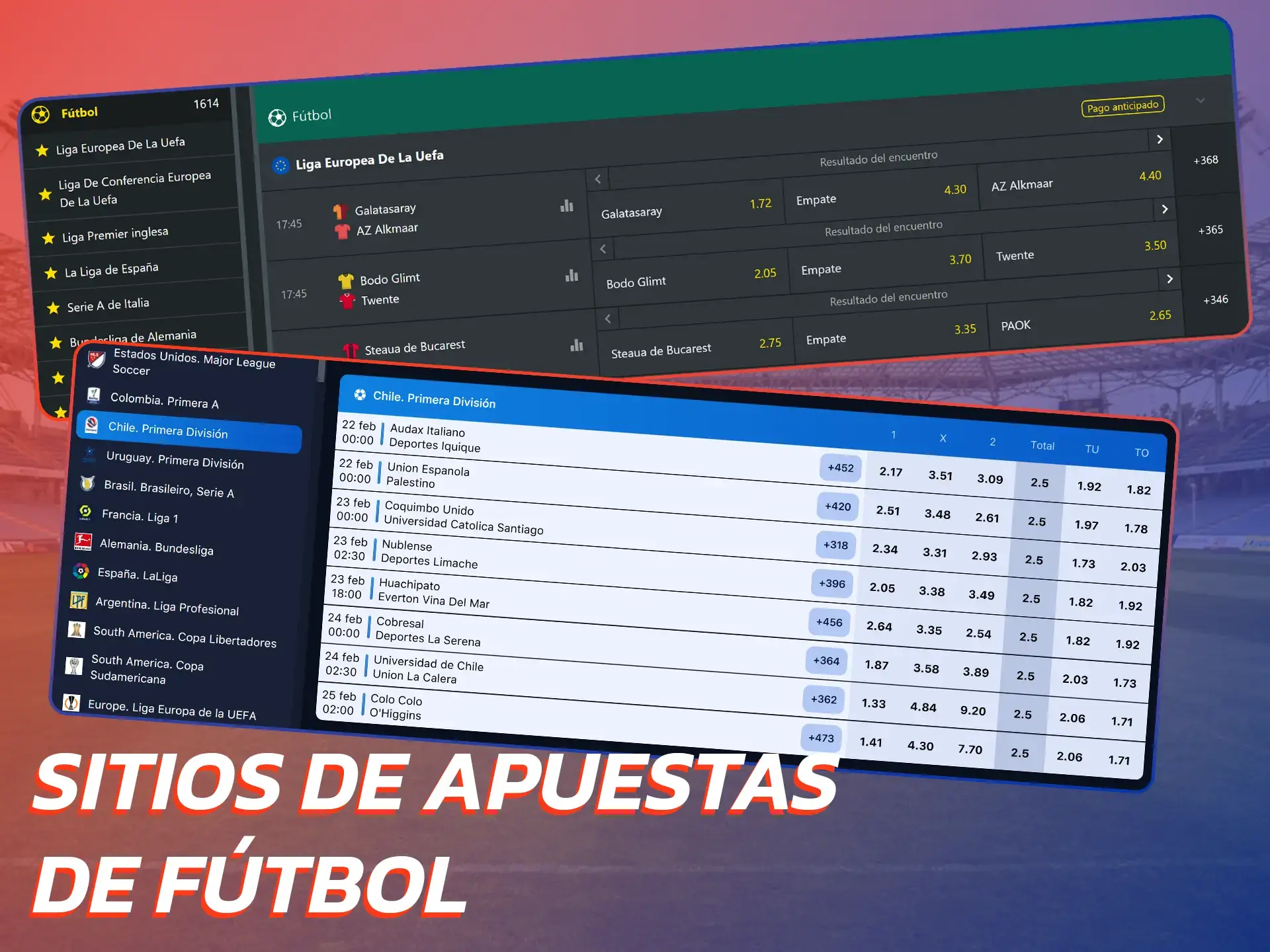 Estos sitios ofrecen las mejores cuotas de apuestas de fútbol.