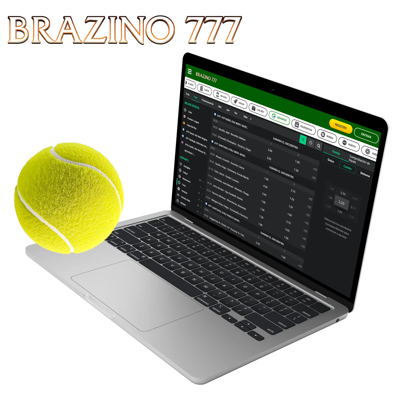 Brazino777 es conocido por su amplia gama de opciones de apuestas, incluido el tenis.