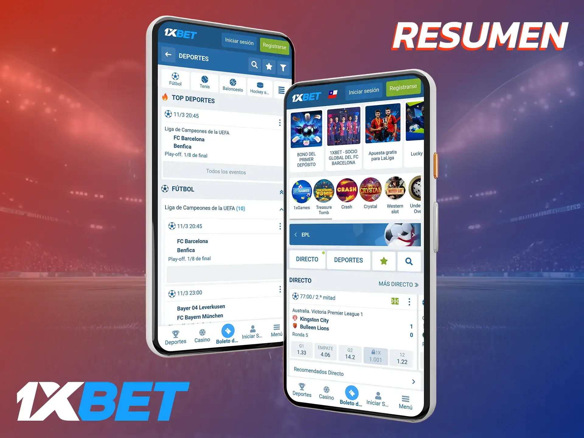 1xBet es la mejor aplicación de apuestas deportivas que debes probar.