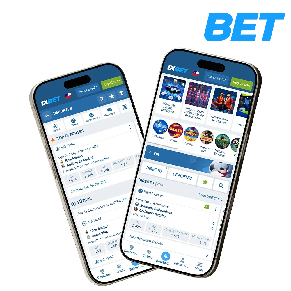 Descarga la aplicación 1xbet y comienza a apostar en deportes.