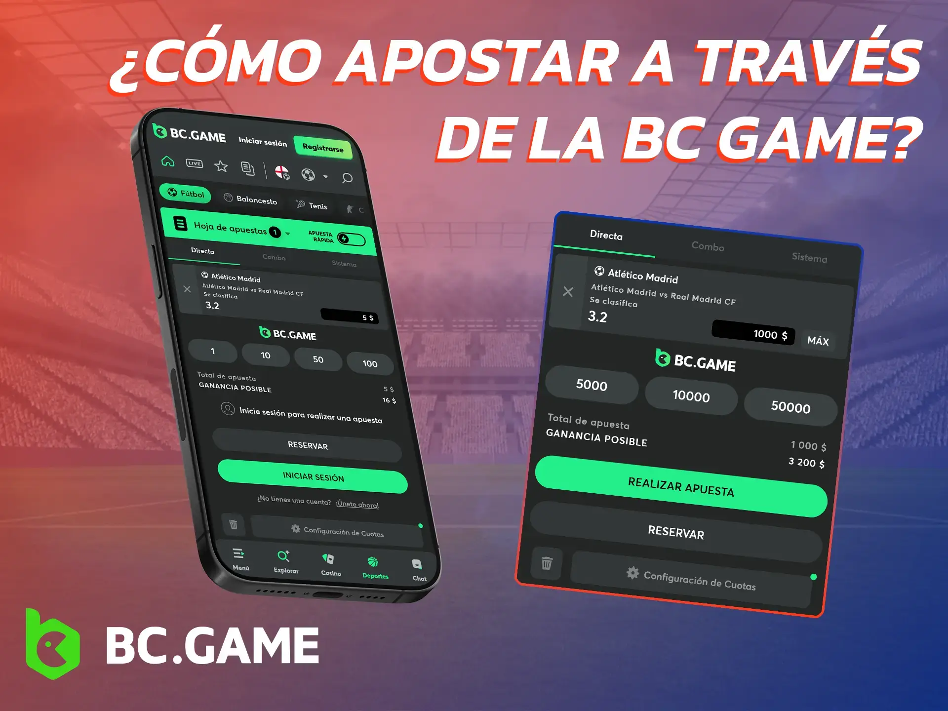 Descubre cómo apostar en deportes usando la aplicación BC Game.