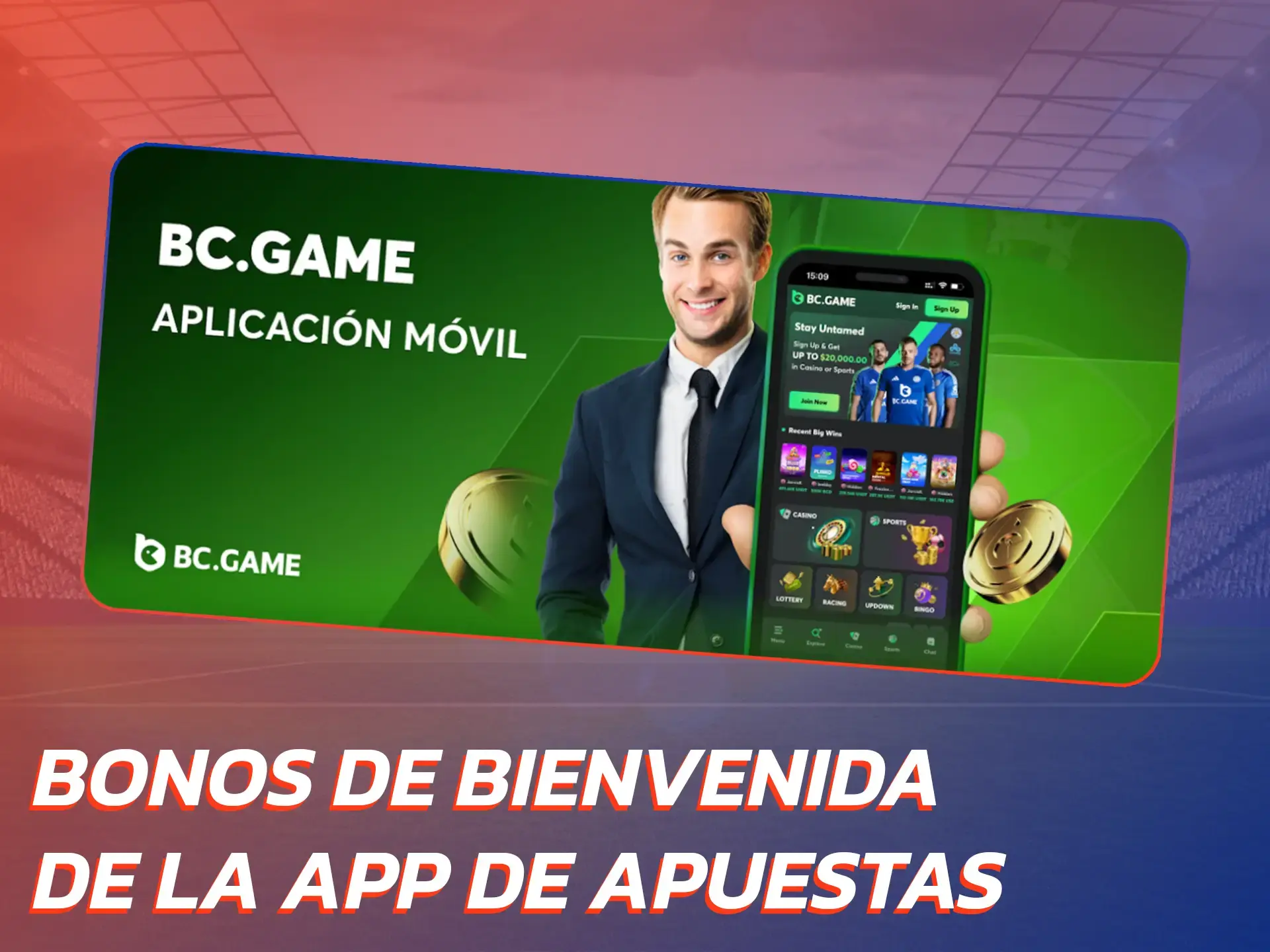 Descarga una aplicación de apuestas de nuestra lista y reclama tu bono.