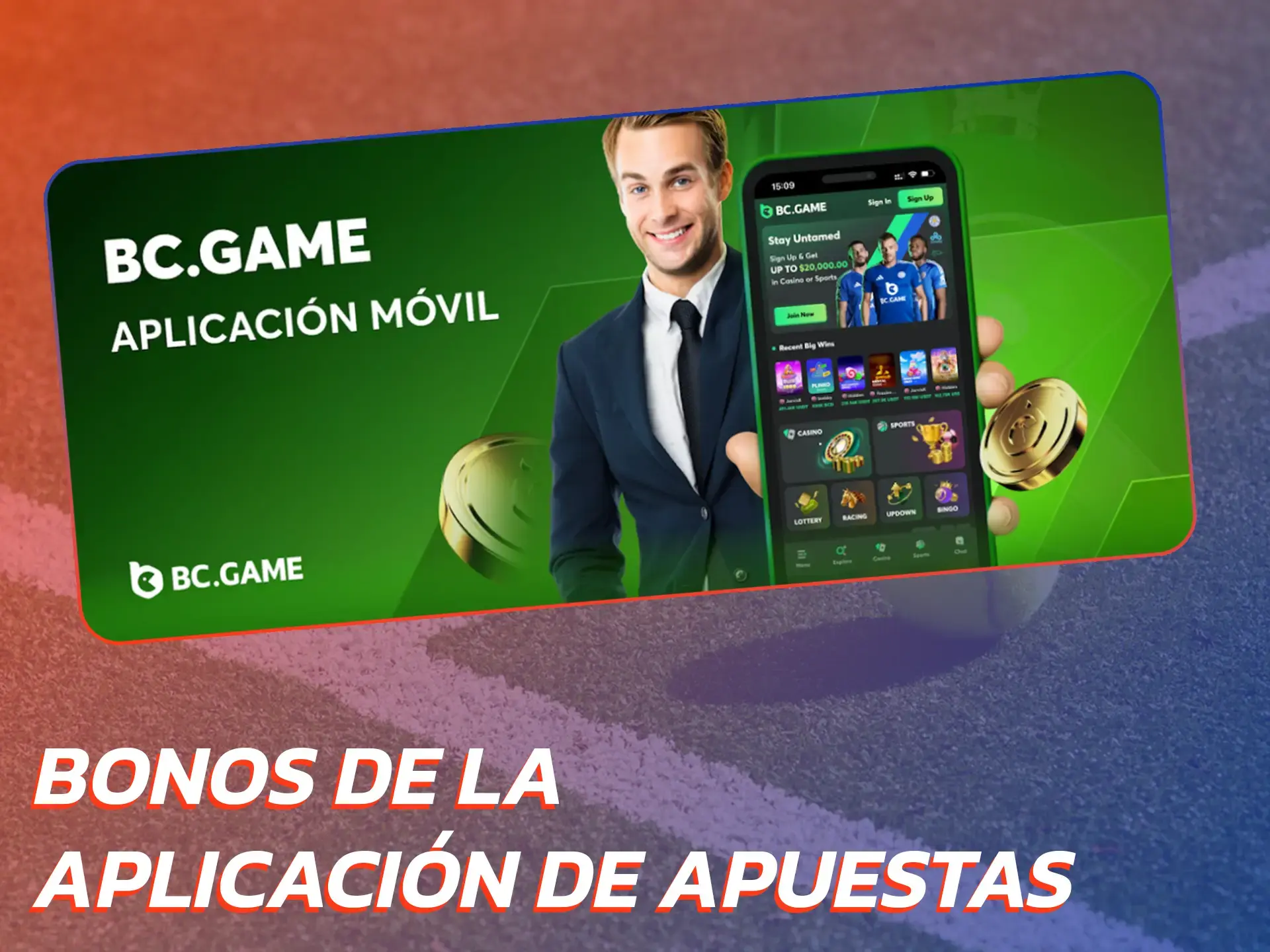 Descarga la aplicación de apuestas deportivas y reclama tu bono.