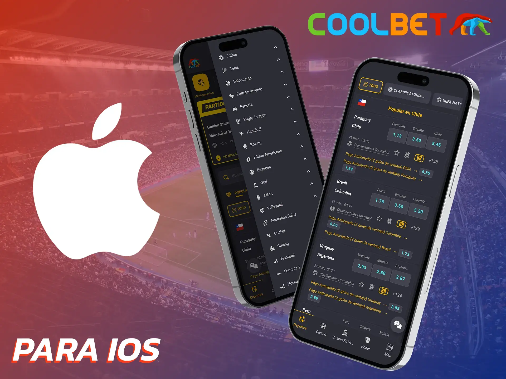 Accede a las apuestas deportivas en tu iPhone con la aplicación Coolbet.