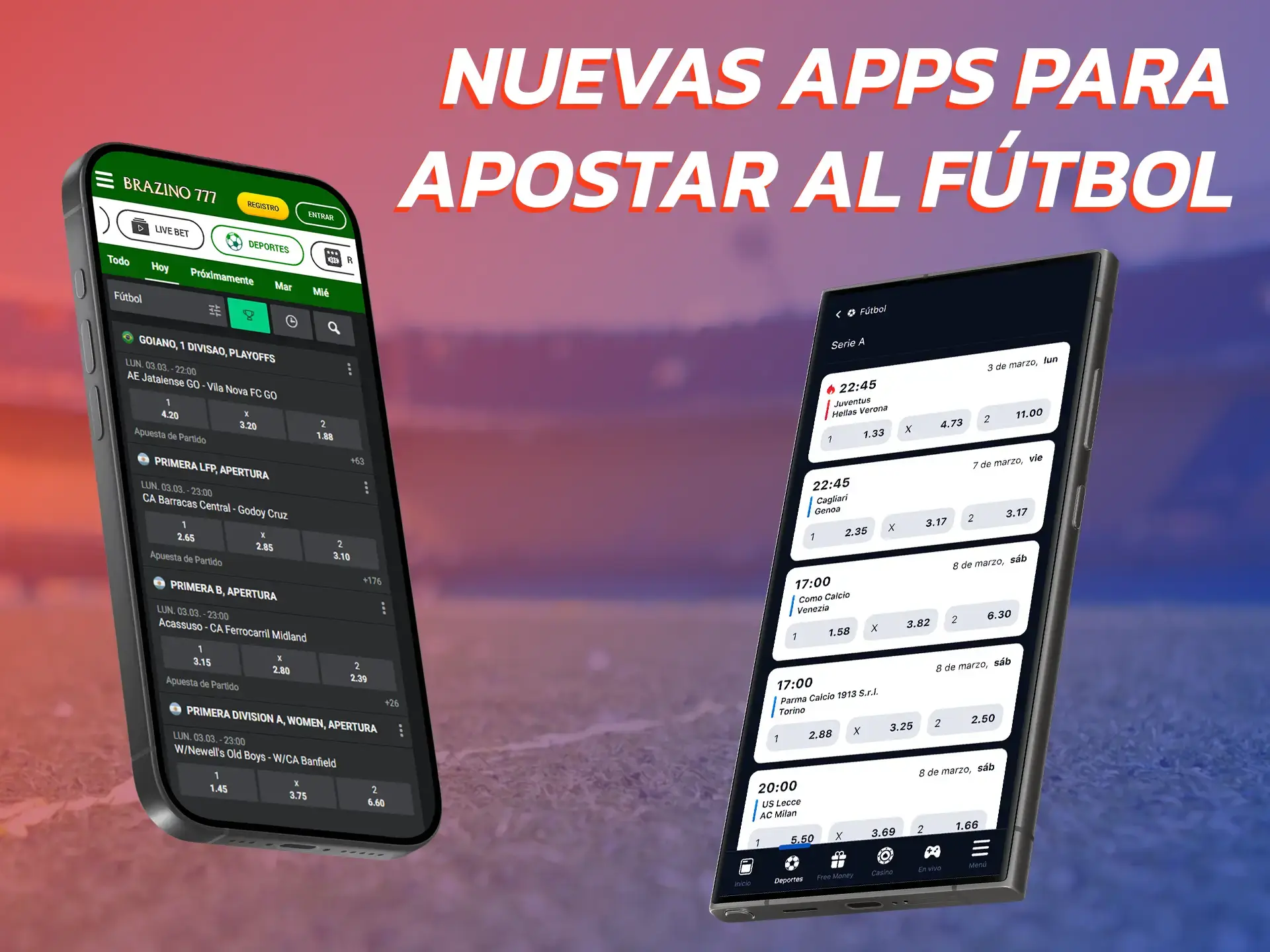 Prueba estas nuevas apps de apuestas para apostar en fútbol.