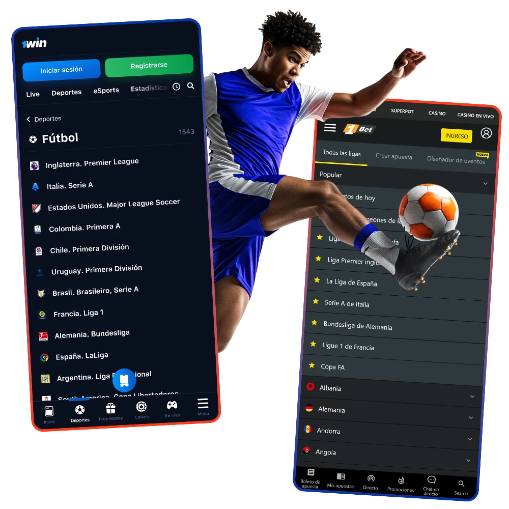 Las aplicaciones más cómodas y populares para apostar en fútbol en Chile.
