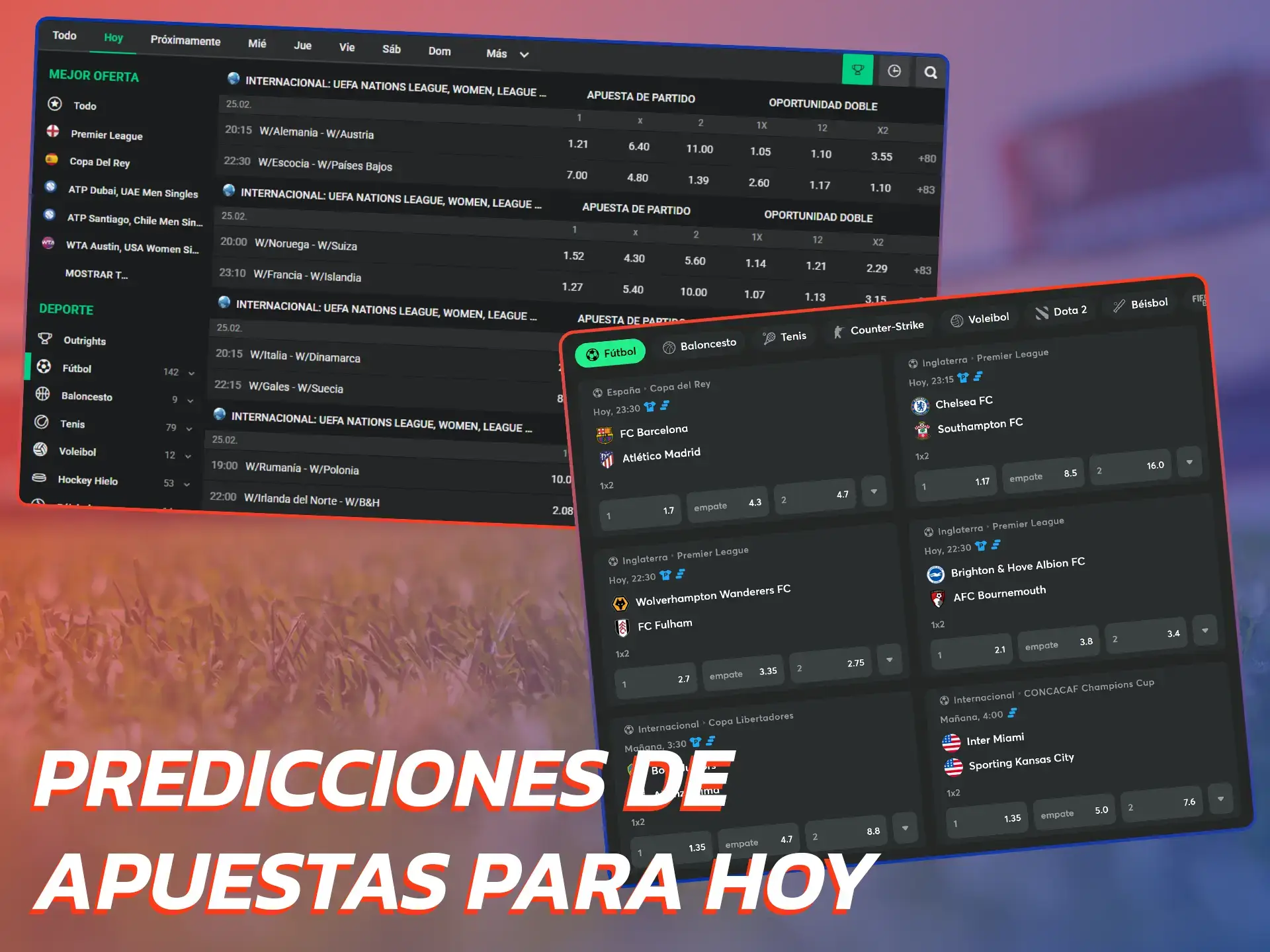 Lea los últimos pronósticos deportivos para aumentar sus ganancias en las apuestas.