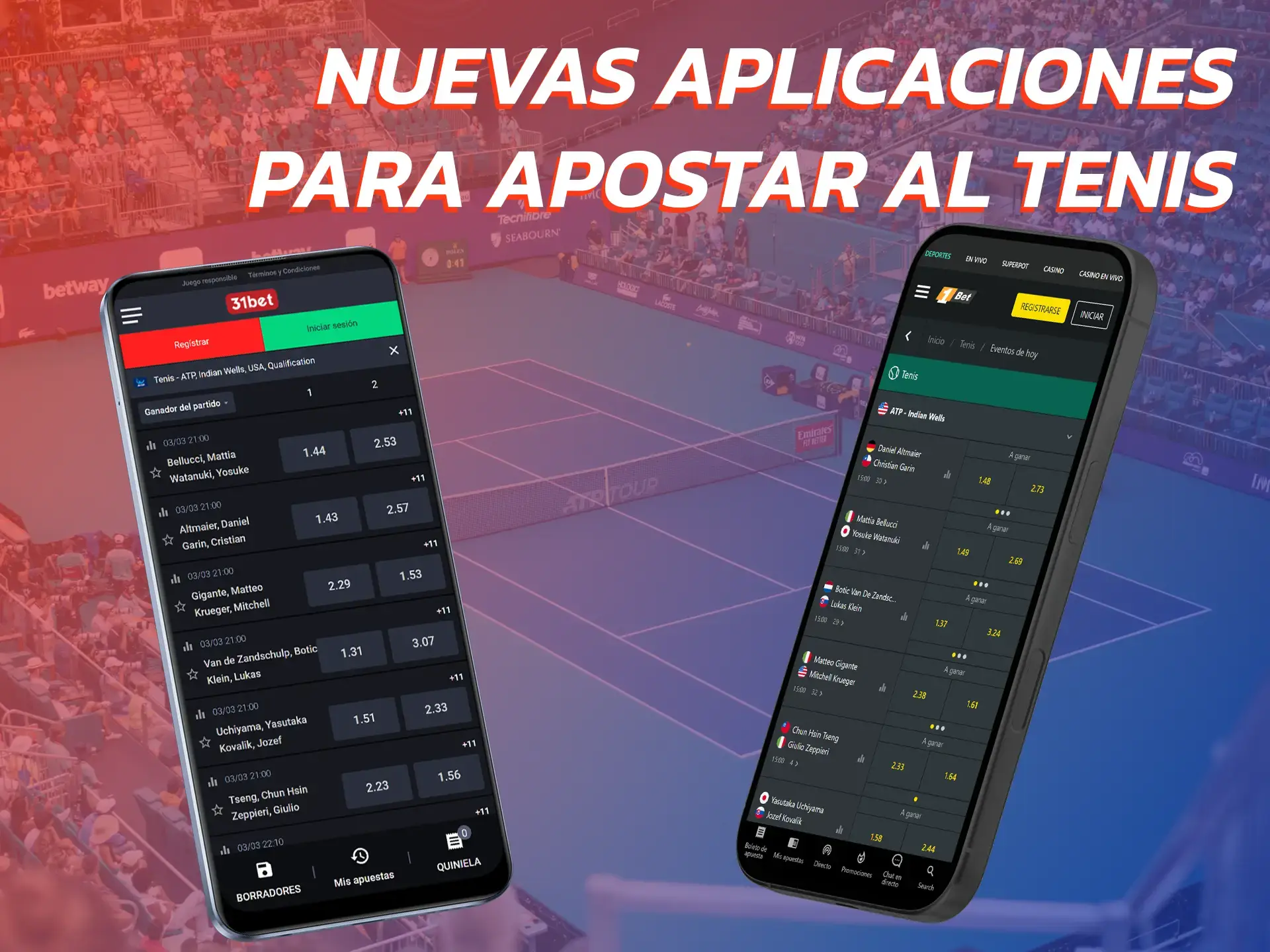 Nuevas aplicaciones de apuestas de tenis en Chile que puedes probar.